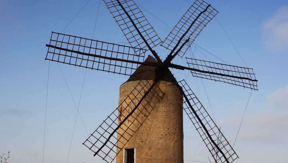 Uno de los molinos de Formentera