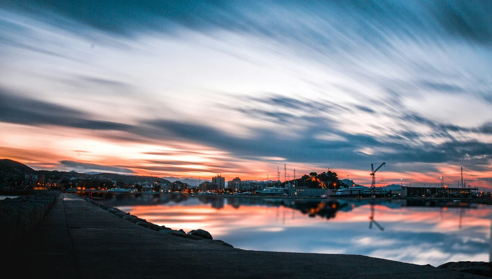 Denia al atardecer Denia al atardecer
