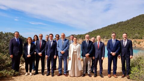 Antes de la conferencia de presidentes, las autoridades han visitado el centro de interpretaci&oacute;n del asentamiento fenicio de Sa Caleta