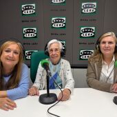 Ana Babiloni con Pepa Balfagó y Carmen Querol, en Onda Cero. 