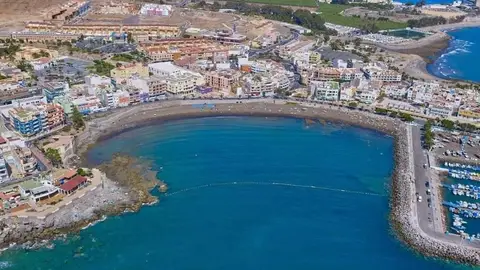 Imagen de archivo de Arguineguín en Mogán, sur de Gran Canaria Imagen de archivo de Arguineguín en Mogán, sur de Gran Canaria