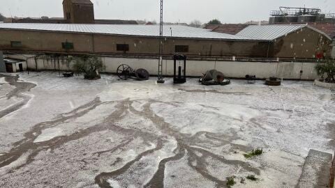 Granizada que cay&oacute; en Malag&oacute;n