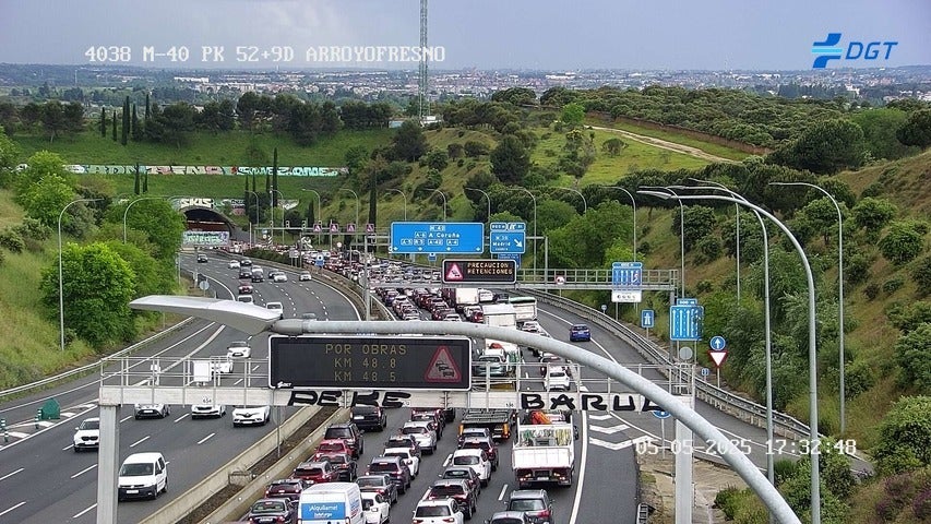 Resuelta la incidencia en los túneles de El Pardo que había provocado más de 9 km de retenciones Resuelta la incidencia en los túneles de El Pardo que había provocado más de 9 km de retenciones