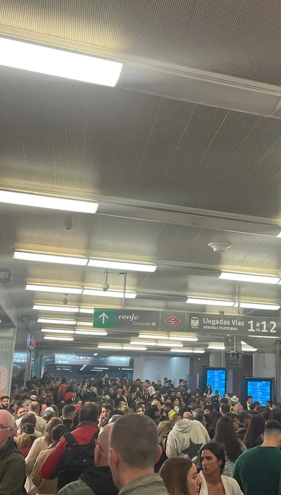 Esta de Atocha en Madrid esta mañana Esta de Atocha en Madrid esta mañana