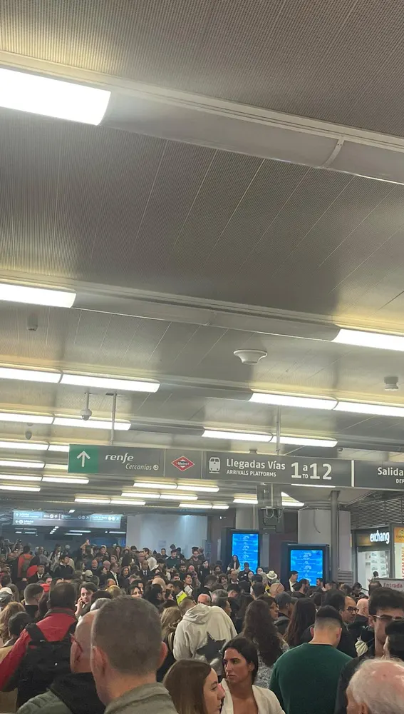 Esta de Atocha en Madrid esta mañana Esta de Atocha en Madrid esta mañana