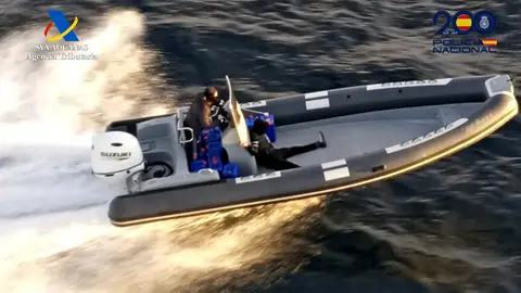 Una lancha como las interceptadas Una lancha como las interceptadas