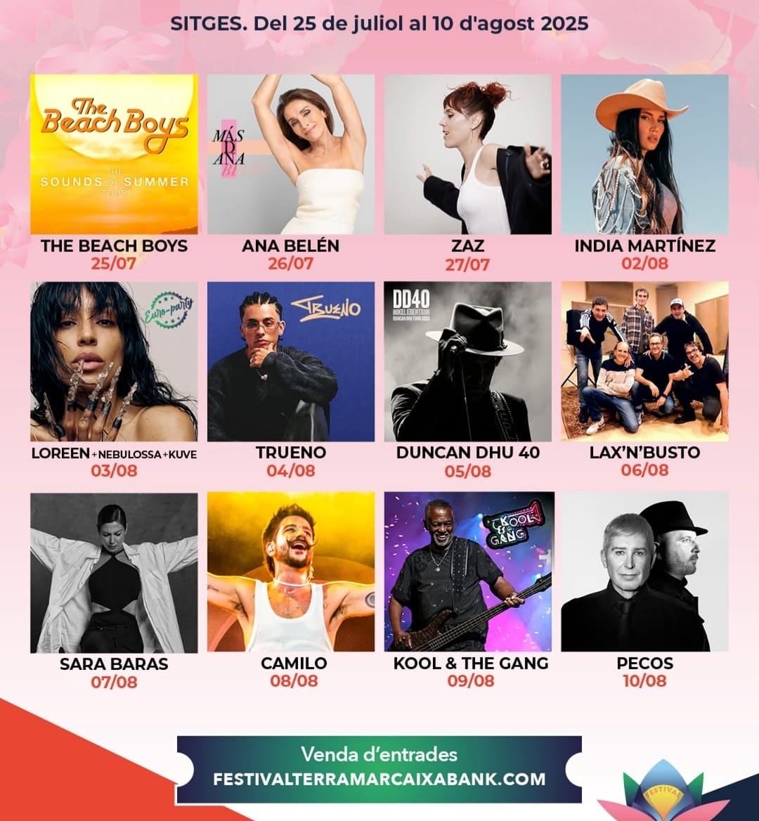 Camilo i una Euro-Party amb Loreen tanquen el cartell del Festival Terramar 2025 Camilo i una Euro-Party amb Loreen tanquen el cartell del Festival Terramar 2025