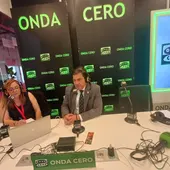 Miguel Ángel Valverde durante la entrevista en el stand que Onda Cero tiene en FENAVIN Miguel Ángel Valverde durante la entrevista en el stand que Onda Cero tiene en FENAVIN