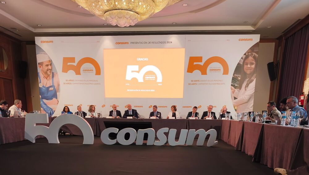 Momento de la presentación de los resultados del balance.