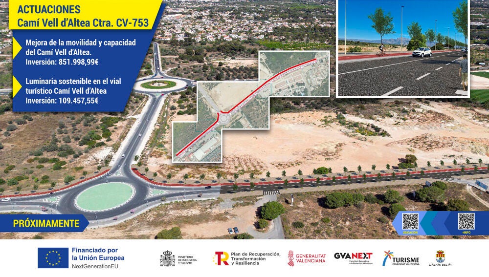 Proyecto Camí Vell de Altea por l'Alfàs con fondos UE