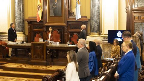 Imagen del grupo socialista en el pleno