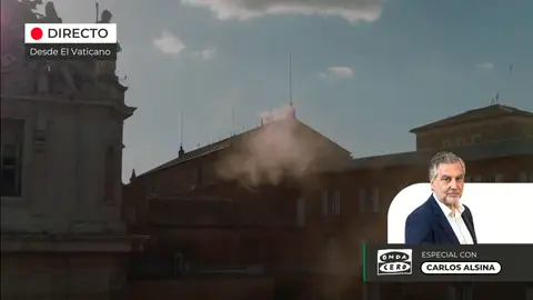 Así ha contado Carlos Alsina el momento de la fumata blanca en Roma Así ha contado Carlos Alsina el momento de la fumata blanca en Roma