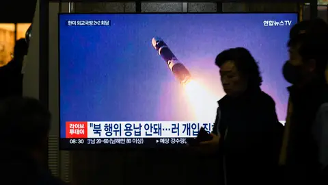 Corea del Norte lanza varios misiles al mar de Japón Corea del Norte lanza varios misiles al mar de Japón