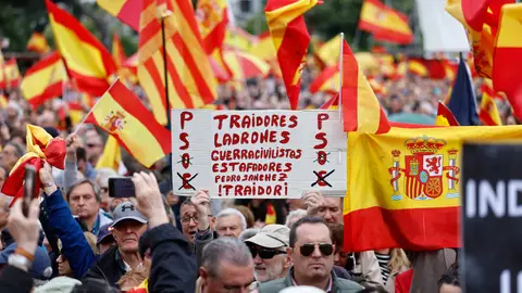 Manifestación organizada por la Plataforma por la España Constitucional con el lema 'Por la dignidad de España. Manifestación organizada por la Plataforma por la España Constitucional con el lema 'Por la dignidad de España.