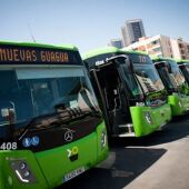 Guaguas de TITSA en el Intercambiador de Santa Cruz de Tenerife