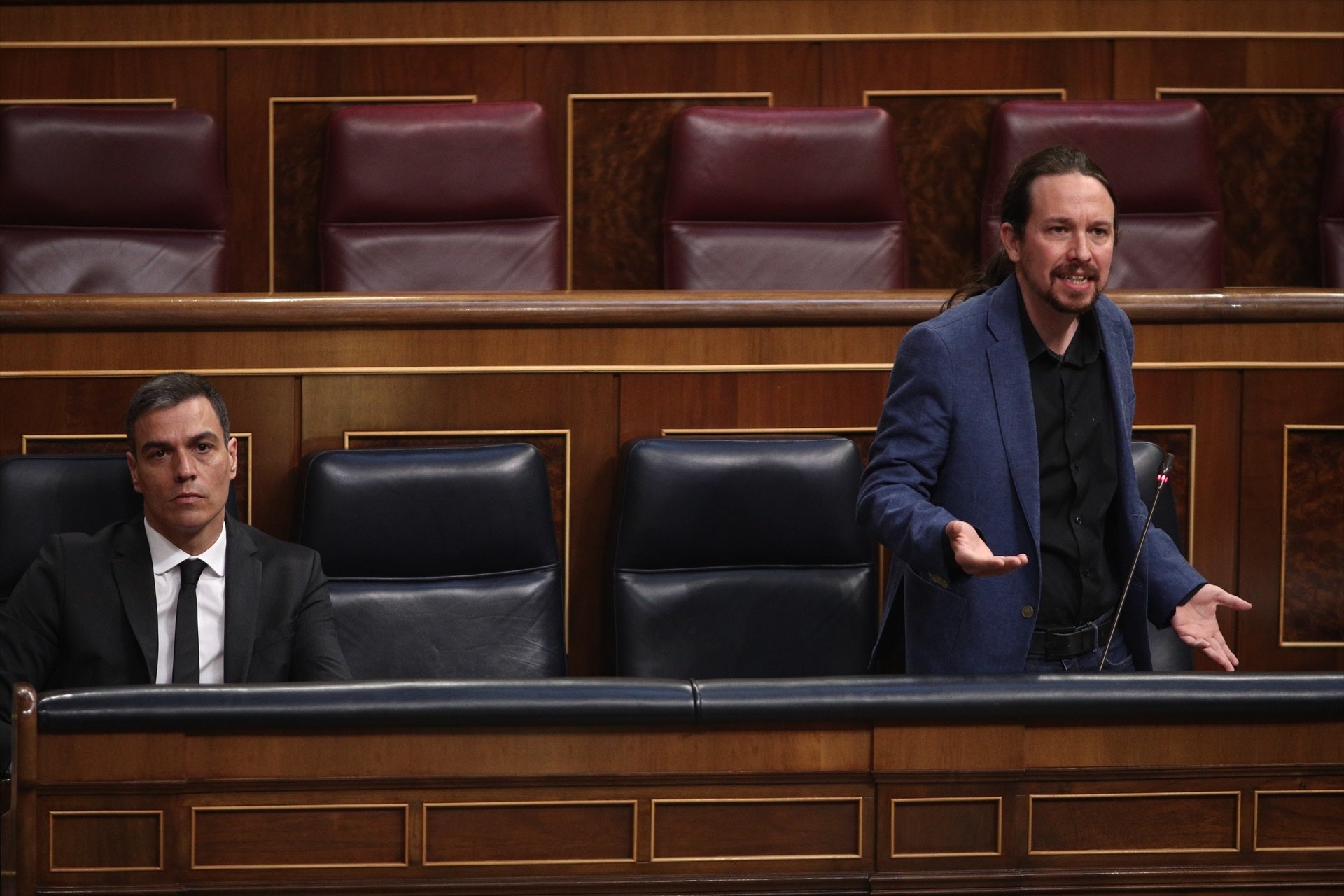 Sánchez no creyó en el adiós de Pablo Iglesias: "Nunca es la última. Es un 'sujétame el cubata'" Sánchez no creyó en el adiós de Pablo Iglesias: "Nunca es la última. Es un 'sujétame el cubata'"