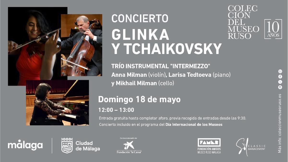 La Colección del Museo Ruso celebra este domingo 18 de mayo a las 12h el concierto "Trío Intermezzo" con motivo del 10º Aniversario La Colección del Museo Ruso celebra este domingo 18 de mayo a las 12h el concierto "Trío Intermezzo" con motivo del 10º Aniversario