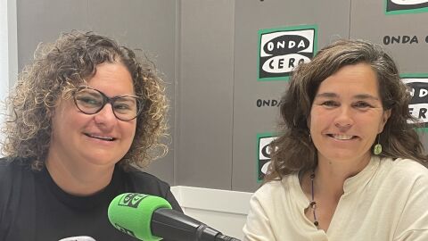 Vicent Rom&aacute; y Brianda Guillem, profesoras del IES La Malladeta.