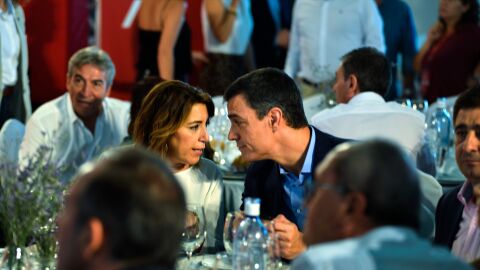 Susana D&iacute;az y Pedro S&aacute;nchez en una imagen de archivo de 2019/ Francis J. Cano / Europa Press