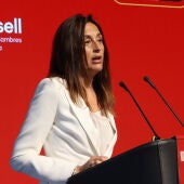 La consellera d'Educació i FP, Esther Niubó, aquest matí a la Llotja de Mar