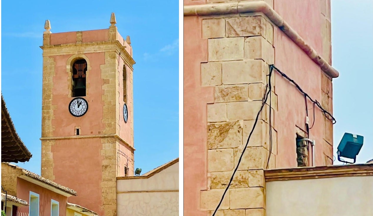 El Ayuntamiento de Villajoyosa terminará de retirar el cableado de la torre de la iglesia de la Asunción ese mes tras años reclamándolo la Asociación del Casco Antiguo El Ayuntamiento de Villajoyosa terminará de retirar el cableado de la torre de la iglesia de la Asunción ese mes tras años reclamándolo la Asociación del Casco Antiguo