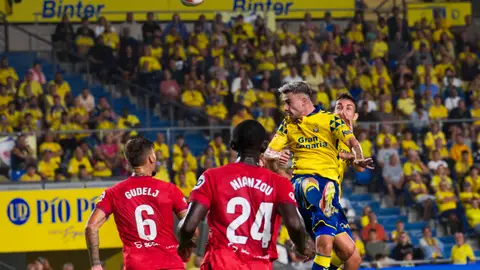 Una imagen del Las Palmas-Sevilla FC de la primera vuelta. Una imagen del Las Palmas-Sevilla FC de la primera vuelta.
