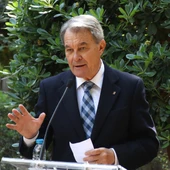 Artur Mas durant l'anunci de la querella Artur Mas durant l'anunci de la querella