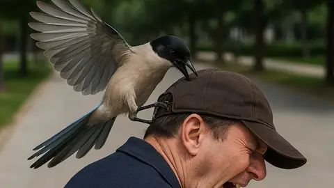 Los pájaros empiezan a atacar a los ciudadanos en Linares Los pájaros empiezan a atacar a los ciudadanos en Linares