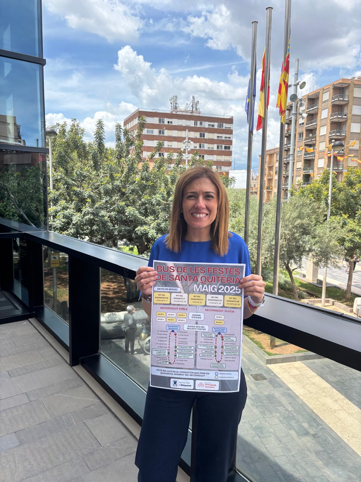 Almassora ha ampliado el Bus de la Marxa durante las fiestas de Santa Quitèria Almassora ha ampliado el Bus de la Marxa durante las fiestas de Santa Quitèria