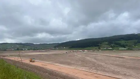 Obras del centro logístico de La Pasiega Obras del centro logístico de La Pasiega