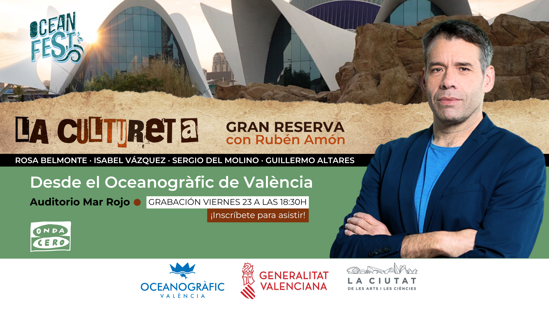 Edición especial de La Cultureta Gran Reserva desde el Oceanogràfic de València Edición especial de La Cultureta Gran Reserva desde el Oceanogràfic de València