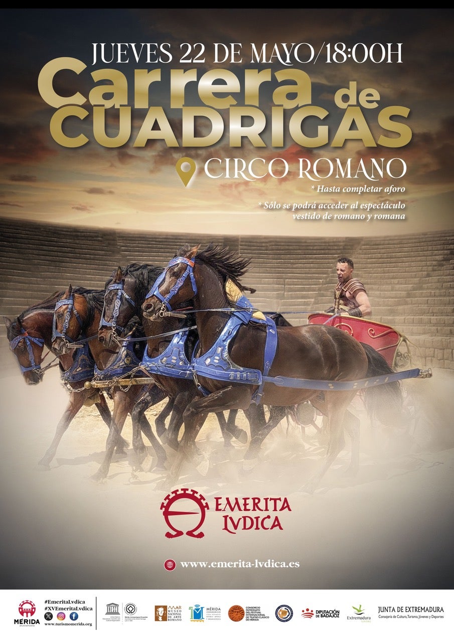El 24 de mayo tendrá lugar el “Gran Circus Maximus” al que solo se podrá acceder con vestimenta de romano/a El 24 de mayo tendrá lugar el “Gran Circus Maximus” al que solo se podrá acceder con vestimenta de romano/a