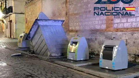 Detenido el autor de la explosión de un contenedor en la calle Sancho Abarca en Huesca Detenido el autor de la explosión de un contenedor en la calle Sancho Abarca en Huesca