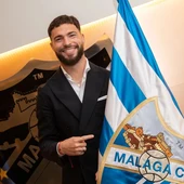 Dani Sánchez, jugador del Málaga CF Dani Sánchez, jugador del Málaga CF