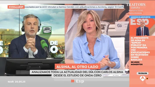 Alsina, en 'Espejo público' sobre Eurovisión: "Quién participa no es Netanyahu" Alsina, en 'Espejo público' sobre Eurovisión: "Quién participa no es Netanyahu"