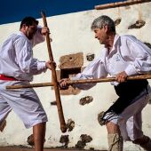 Lucha garrote canario