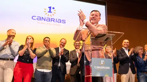 Teodoro Sosa en la presentación del partido canario Municipalistas Primero Canarias Teodoro Sosa en la presentación del partido canario Municipalistas Primero Canarias