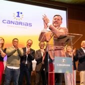 Teodoro Sosa en la presentación del partido canario Municipalistas Primero Canarias
