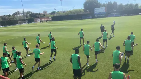 El Elche empieza a preparar el choque contra el Málaga. El Elche empieza a preparar el choque contra el Málaga.