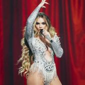 Un momento de la actuación de Melody en Eurovisión