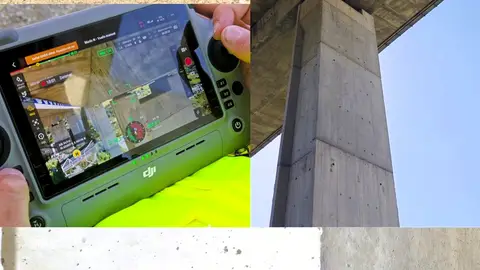 La autopista de la Costa del Sol refuerza mediante drones la inspección técnica de sus principales viaductos Peaje