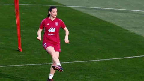 Laia Codina en un entrenamiento de la selección española Laia Codina en un entrenamiento de la selección española