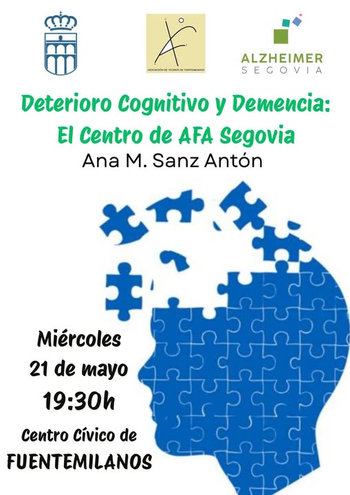 AFA ofrece una charla sobre "Deterioro Cognitivo y Demencia : El Centro de AFA Segovia" AFA ofrece una charla sobre "Deterioro Cognitivo y Demencia : El Centro de AFA Segovia"