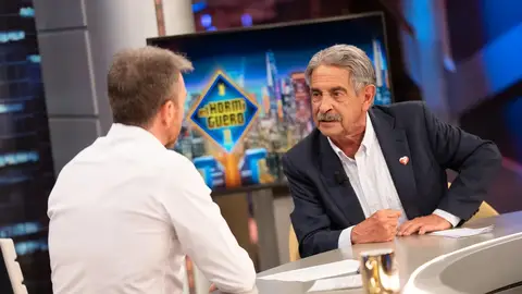 Miguel Ángel Revilla durante un momento de la entrevista en 'El Hormiguero' de Antena 3 Miguel Ángel Revilla durante un momento de la entrevista en 'El Hormiguero' de Antena 3