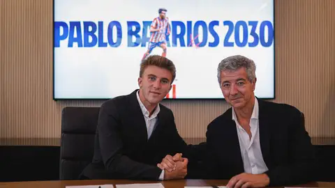 Pablo Barrios renueva con el Atlético hasta 2030 Pablo Barrios renueva con el Atlético hasta 2030