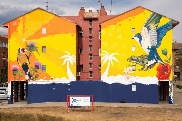 El mural mas grande de Córdoba está en Las Palmeras El mural mas grande de Córdoba está en Las Palmeras