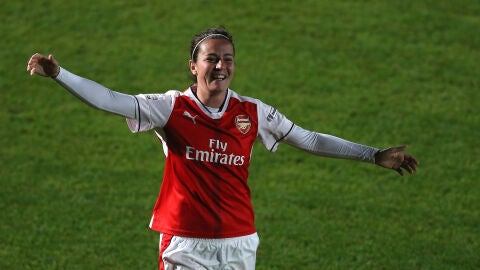 Natalia Pablos durante un partido con el Arsenal en 2016 Natalia Pablos durante un partido con el Arsenal en 2016