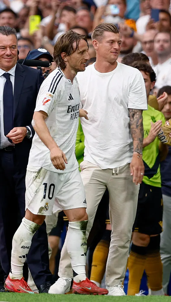 Luca Modric y Toni Kroos Luca Modric y Toni Kroos