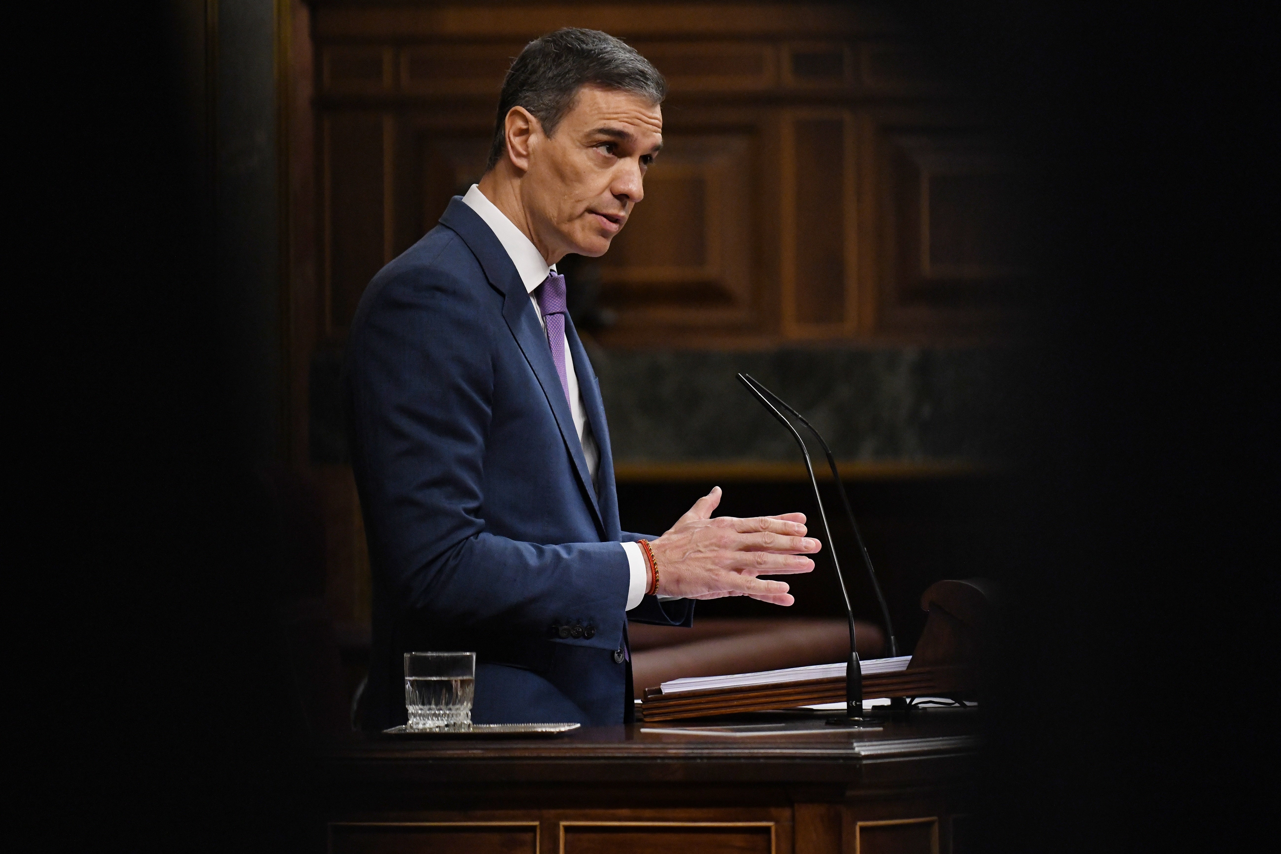 Sánchez exige el fin de la ocupación militar de Gaza: "Israel debe entender que la paz no se consigue con sufrimiento humano" Sánchez exige el fin de la ocupación militar de Gaza: "Israel debe entender que la paz no se consigue con sufrimiento humano"