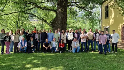 Fotografía conjunta durante la celebración municipal Fotografía conjunta durante la celebración municipal